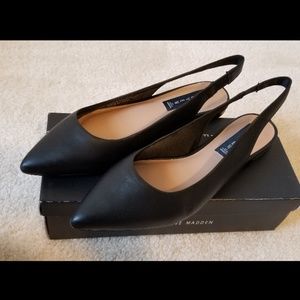 Steven by Steve Madden Leo Leather Slingback Flats